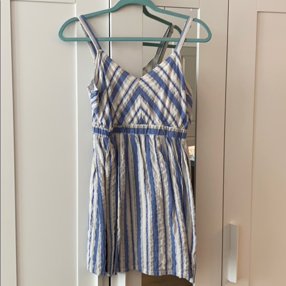 Ethereal striped dress adjustable straps M
